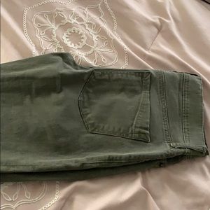 Olive green express jeans